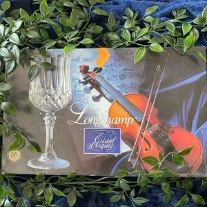 Longchamp Cristal d’Arques Wine Glasses 10.25 oz